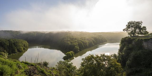 Vue sur la forêt et le lac de Mervent - Fontenay-Vendée - 85