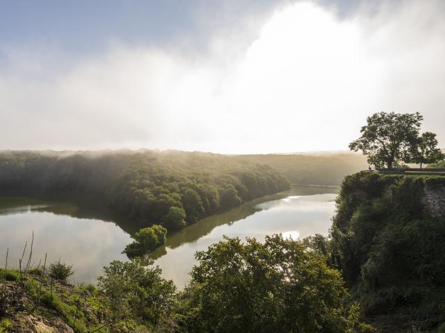 Vue sur la forêt et le lac de Mervent - Fontenay-Vendée - 85