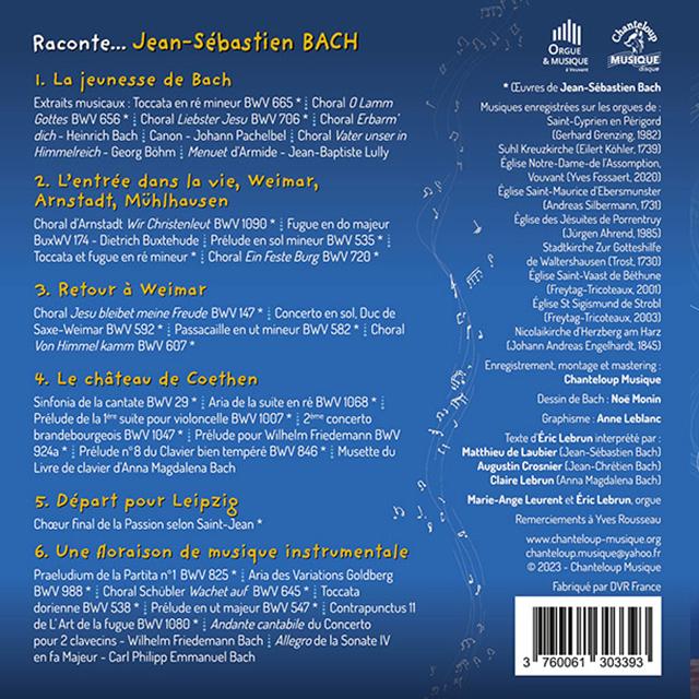 CD Raconte... Jean-Sébastien Bach orgue de Vouvant