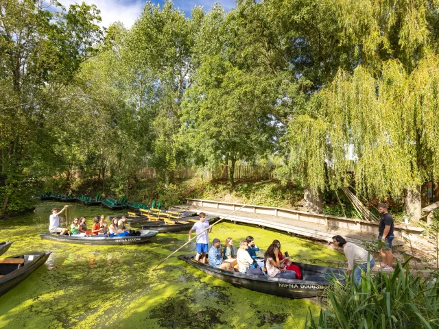 Balade en barque groupe Marais Poitevin Maillezais